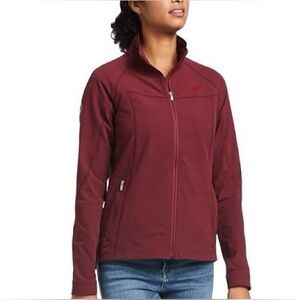 Ariat Women's Agile Lightweight Softshell Jacket with ToneOnTone Logo Zinfandel